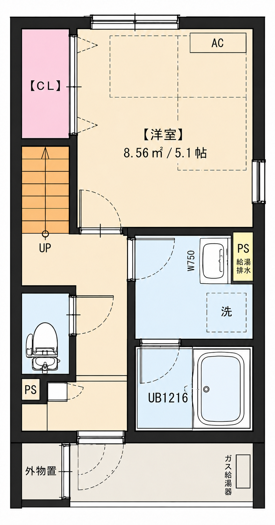 2階リビング1F